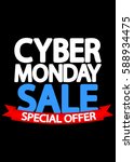 cyber monday sale  special... | Shutterstock .eps vector #588934475