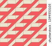 geometric seamless pattern. red ... | Shutterstock .eps vector #1399553105