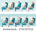 people traveling. passengers... | Shutterstock .eps vector #1741707125