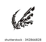 tribal abstract art design | Shutterstock .eps vector #342866828