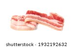 raw smoked bacon isolated.... | Shutterstock . vector #1932192632