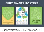 zero waste icon design banners. ... | Shutterstock .eps vector #1224329278