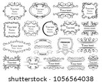 set of vector graphic elements... | Shutterstock .eps vector #1056564038