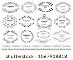 calligraphic design elements .... | Shutterstock .eps vector #1067928818