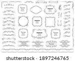 calligraphic design elements .... | Shutterstock .eps vector #1897246765