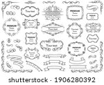 calligraphic design elements .... | Shutterstock .eps vector #1906280392