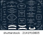 calligraphic design elements .... | Shutterstock .eps vector #2141910805