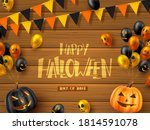 happy halloween horizontal... | Shutterstock .eps vector #1814591078