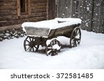 Old Wooden Cart In The...