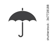 Umbrella Icon Vector Flat Design
