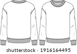 men fleece top fashion flat... | Shutterstock .eps vector #1916164495