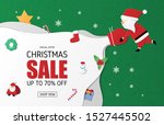 christmas sale banner... | Shutterstock .eps vector #1527445502