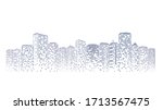 futuristic night city. building ... | Shutterstock .eps vector #1713567475