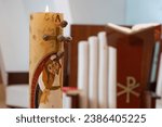 Small photo of Paschal candle of catholic church