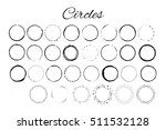 handdrawn elements with circles ... | Shutterstock .eps vector #511532128