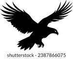 vector graphic of eagle icon....