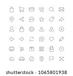 e commerce icon set | Shutterstock .eps vector #1065801938