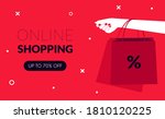online shopping sale. black... | Shutterstock .eps vector #1810120225