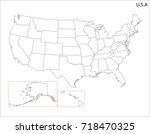 vector illustration map of... | Shutterstock .eps vector #718470325