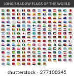 long shadow flags of the world | Shutterstock .eps vector #277100345