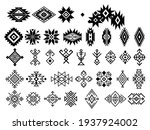 set of ethnic motif. collection ... | Shutterstock .eps vector #1937924002