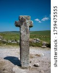 Small photo of Siward's cross also known as Nun's cross,stands at the junction of two main tracks across Dartmoor,near Plymouth,Devon,UK.