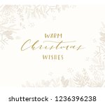 elegant stylish christmas... | Shutterstock .eps vector #1236396238
