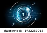 glow keyhole abstract... | Shutterstock .eps vector #1932281018