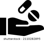 pills vector illustration on a... | Shutterstock .eps vector #2110282895