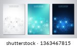 template brochure or cover with ... | Shutterstock .eps vector #1363467815