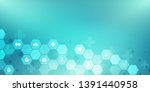 abstract medical background... | Shutterstock .eps vector #1391440958