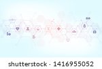 abstract medical background... | Shutterstock .eps vector #1416955052