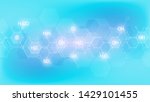 abstract chemistry pattern on... | Shutterstock .eps vector #1429101455