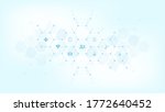 abstract medical background... | Shutterstock . vector #1772640452