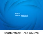 abstract blue curve background... | Shutterstock .eps vector #786132898