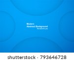 abstract blue curve background... | Shutterstock .eps vector #793646728