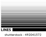 lines with different strokes | Shutterstock .eps vector #492041572