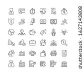 business thin line icon set in... | Shutterstock .eps vector #1627143808