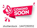 modern red vector banner ribbon ... | Shutterstock .eps vector #1447250552