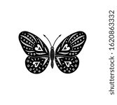 decorative butterfly silhouette ... | Shutterstock .eps vector #1620863332