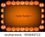frame from pumpkins for... | Shutterstock .eps vector #503040712
