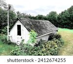 Small photo of This structure has defied the times. She has a story. We find her with a peasant from the hinterland. Ulverton, Quebec, Canada, August 29, 2021.