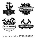 Different Handyman Logo Flat...
