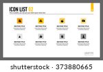 icon list presentation slide 2 | Shutterstock .eps vector #373880665
