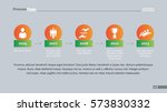 our timeline slide | Shutterstock .eps vector #573830332