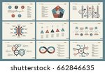 six economics slide templates... | Shutterstock .eps vector #662846635
