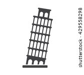 Pisa Tower Icon Vector...