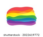 lgbt rainbow flag. lesbian  gay ... | Shutterstock .eps vector #2022619772