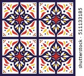 Spanish Tiles Pattern Vector...