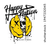 happy nation slogan print... | Shutterstock .eps vector #1947232045